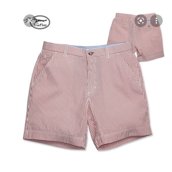 Other - NWT! Red Seer Sucker Mens Shorts